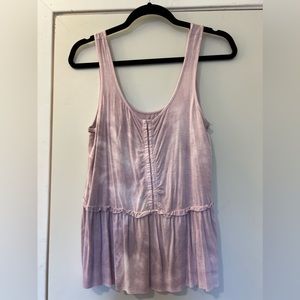 American Eagle Soft & Sexy Tank Top purple tie dye size M